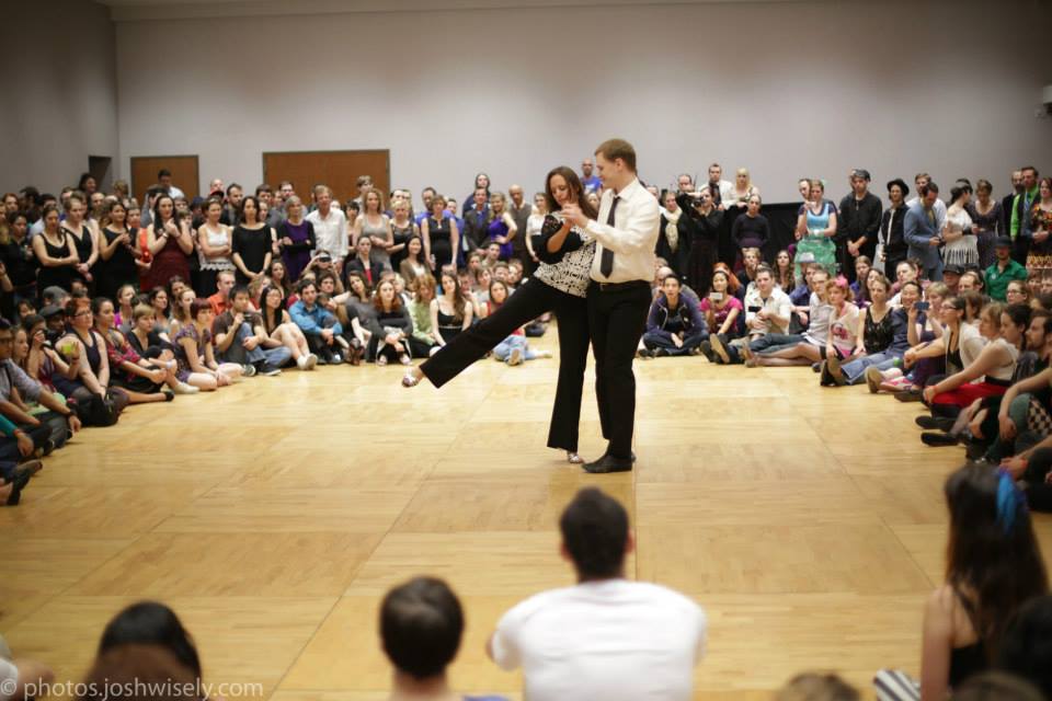 Will Shaver dancing at a social dance event